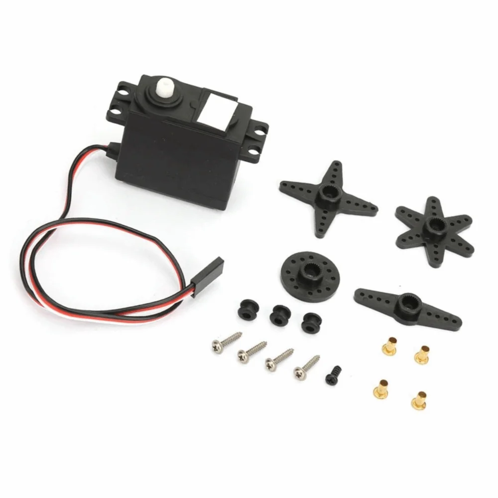 360 Degree Rotation Continuous Rotation Servo Lightweight Design NFC-Enabled Micro Servo Motor 5.5kg Torque Black Color