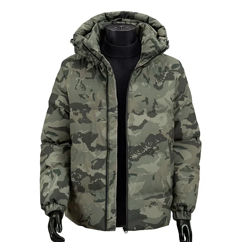 Chaqueta de algodón de camuflaje de invierno para hombre, abrigo de algodón cálido para hombre, Top de algodón a prueba de frío, ropa Campe de montañero, regalo de Navidad