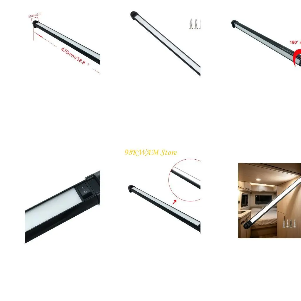 Cabin Interior Lamp With On Off Control for Bunk Area Lighting 68UF