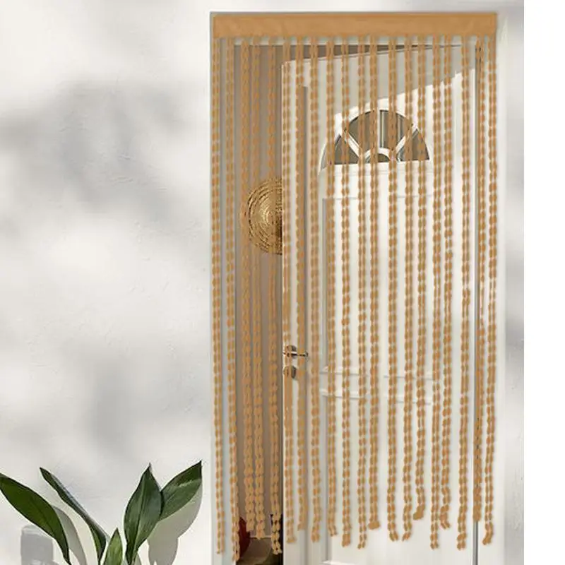 Doorway Beads Drape Door Opening Drape Decorative Background Tassel Rope For Apartment Bedroom Bathroom Balcony Dining Hotel