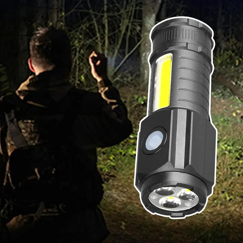 Mini Flashlights High Lumens Bright Clip Light Small Flashlights Rechargeable Compact Flashlight Magnetic Mini Flashlights For