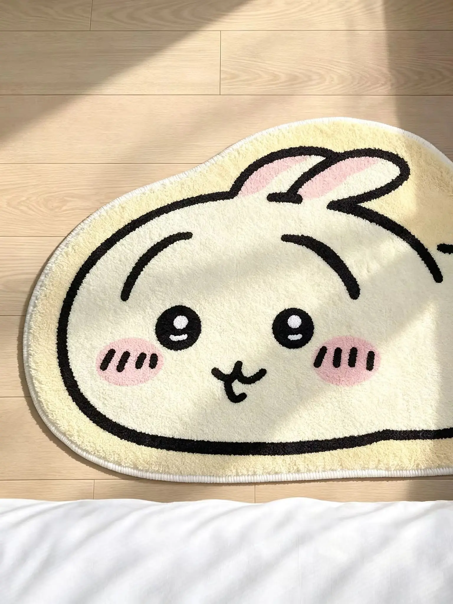 Chiikawa Cartoon Rug Anime Hachiware Usagi Plush Floor Mat Bathroom Non-Slip Carpet Car Cushion Soft Living Room Decor... view 3