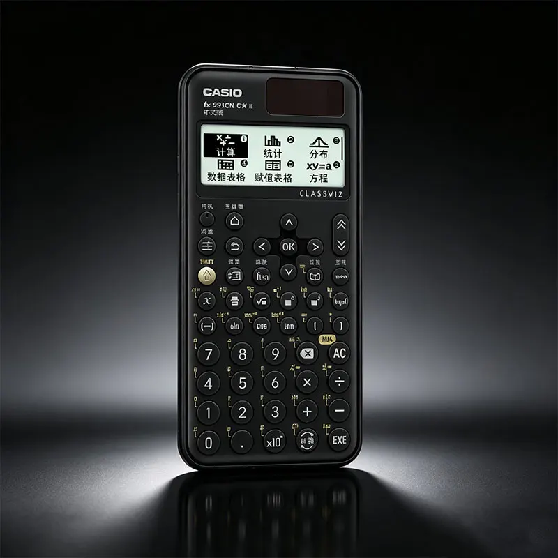 Casio FX-991CN CW/FX-999CN CW/DH-14/AX-12B/MX-120B: een eenvoudige en geavanceerde wetenschappelijke rekenmachine voor het analyseren van bedrijfsrapporten.
