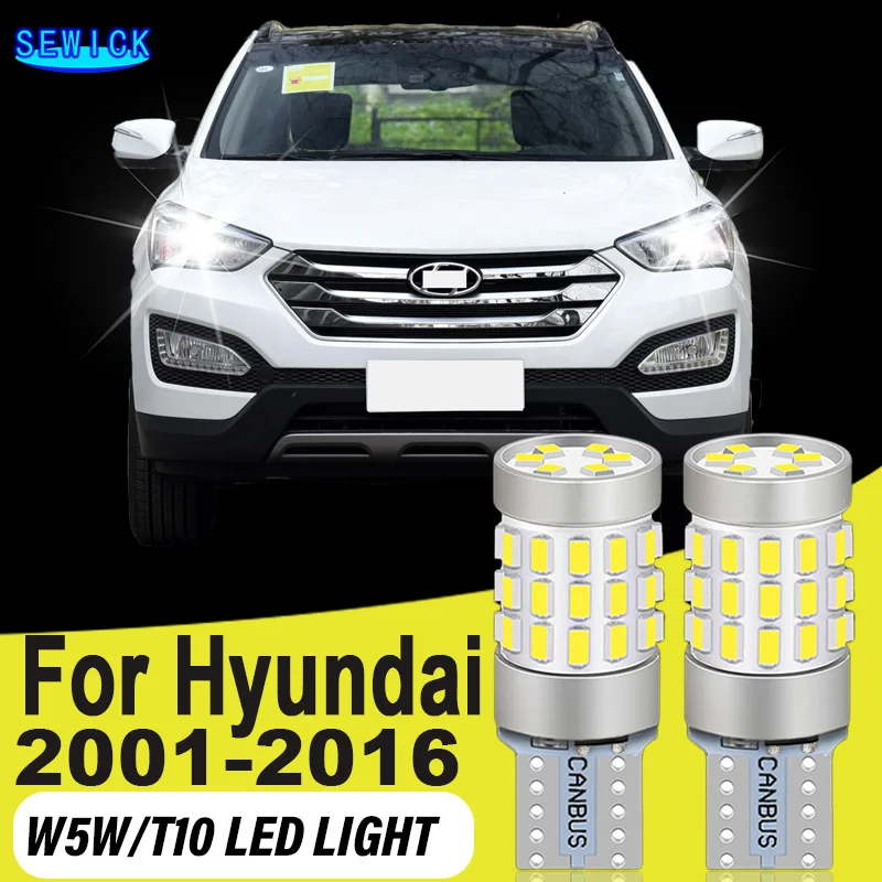 2Pcs Led Parking Light For Hyundai Santa Fe SM CM DM 2001-2009 2010 2011 2012 2013 2014 2015 2016 Accessories Clearance Lamp