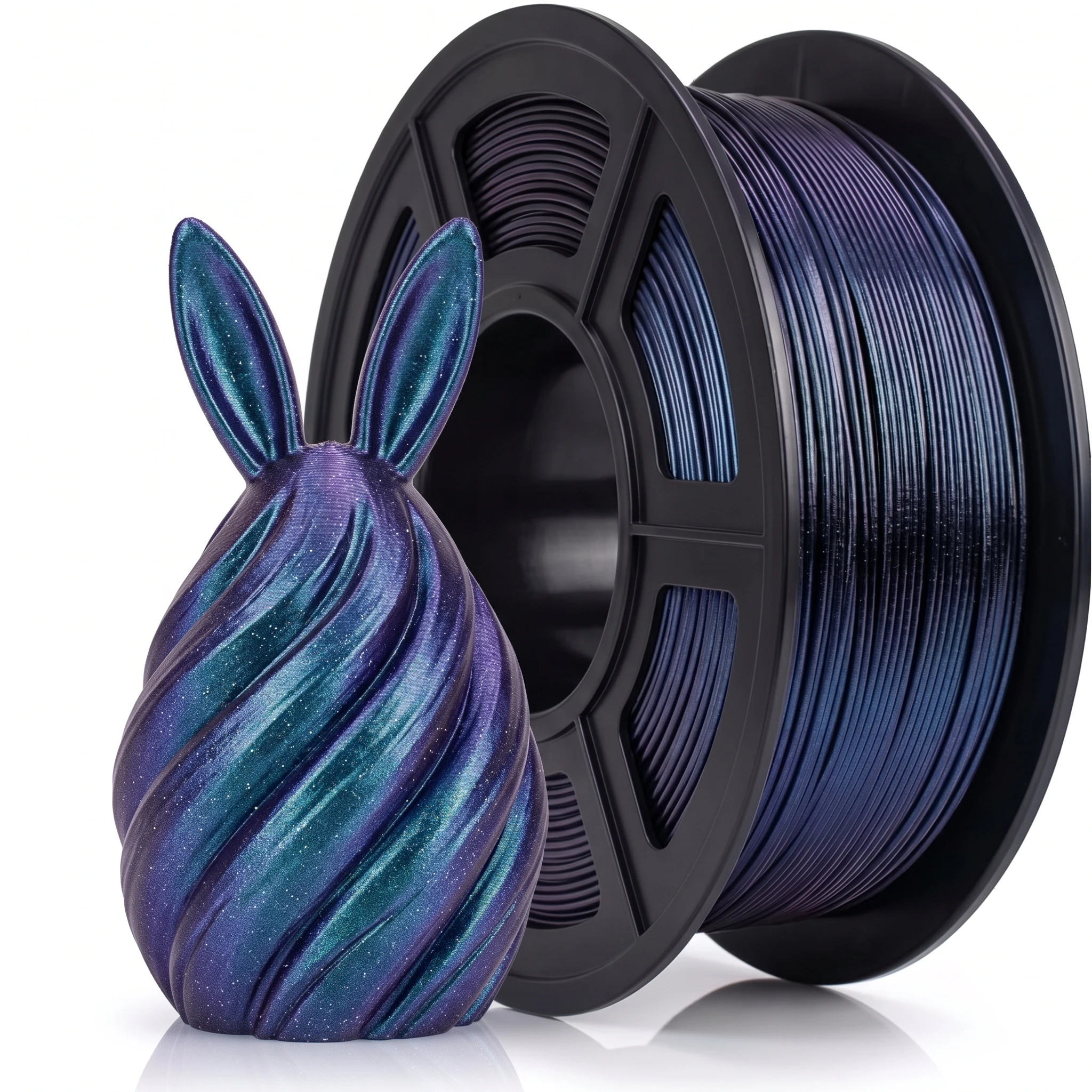 Chameleon TPU 95A 3D Printer Filament 1.75mm, 250g(0.25kg), Light Color Changing Flexible Soft Rubber Filament