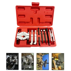 9Pcs Car Repair Tool Portable Bearing Splitter Separator Puller Kit High Strength Metal Bearing Removal Tool Set with Box