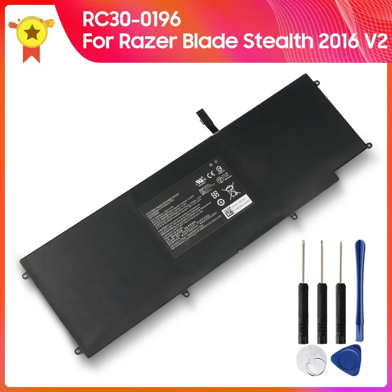 

Replacement Battery RC30-0196 For HAZEL Razer Blade Stealth 2016 V2 I7-7500U 3ICP4/92/80 RZ09-0196/0168/0239 Quality Batteries