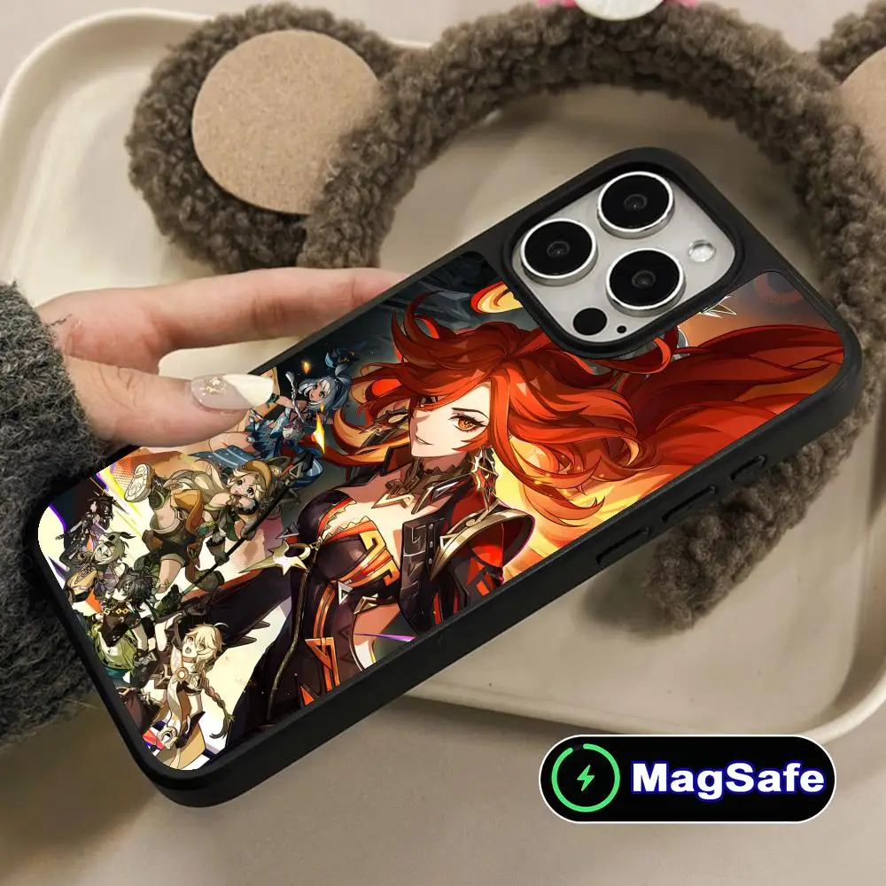 

Чехол для мобильного телефона Game GI Mavuika Matte Surface Magsafe для iPhone 17 16 15 14 13 12 11 Air Pro Max Plus, цветной