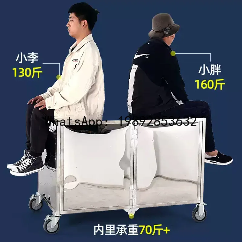Hys mobile commercial foldable stall cart hand push shelf hot stew movable stall snack food truck image 3