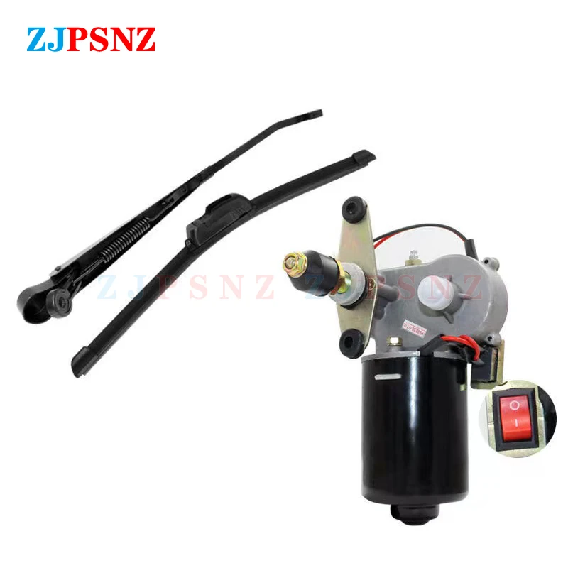 12V 48V 60V Wischerblätter Elektrischer Wischermotor ohne Knochen Elektrischer Wischermotor mit/ohne Schalter Elektrofahrrad-Dreiradwischer ﻿ – Detail 7