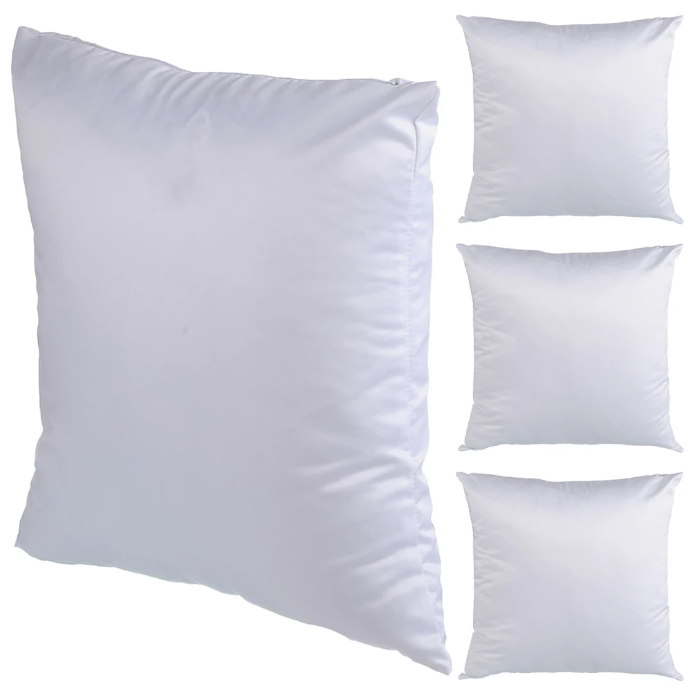

4pcs Blank Pillow Cases White Cushion Covers Heat Transfer Sublimation Pillowcase Decorative Sofa DIY Protector