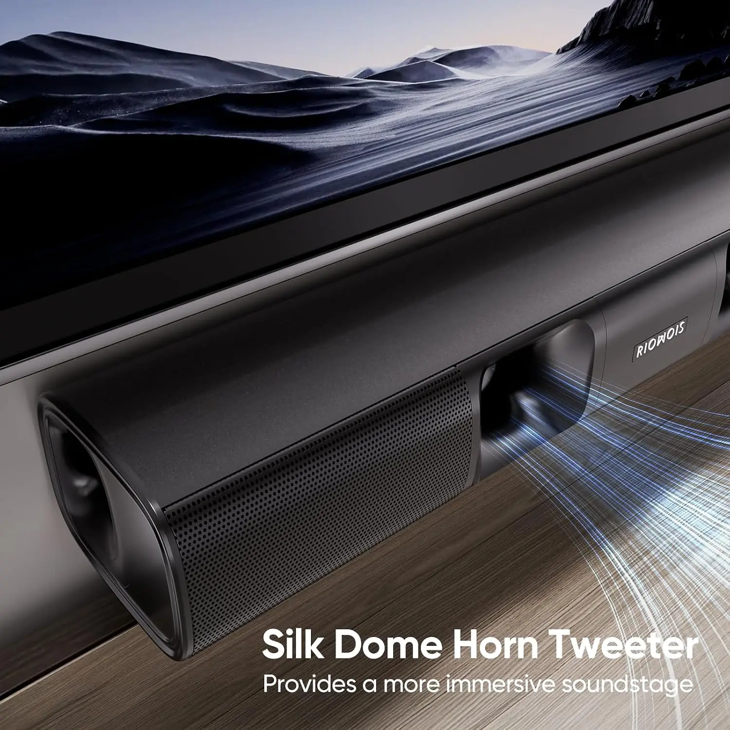 90W Compact Soundbar for Smart TV, 2.1 Channel Home Theater System with 5