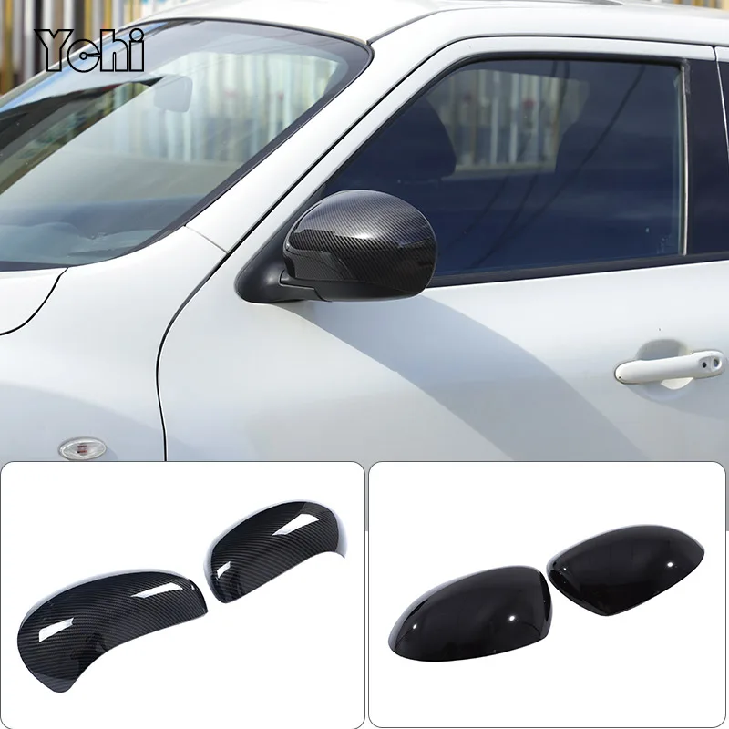 

ABS Carbon fiber For 10-14 Nissan Juke For Infiniti ES Rearview Mirror Cover Shell Rearview Anti-scratch Protection Accessories