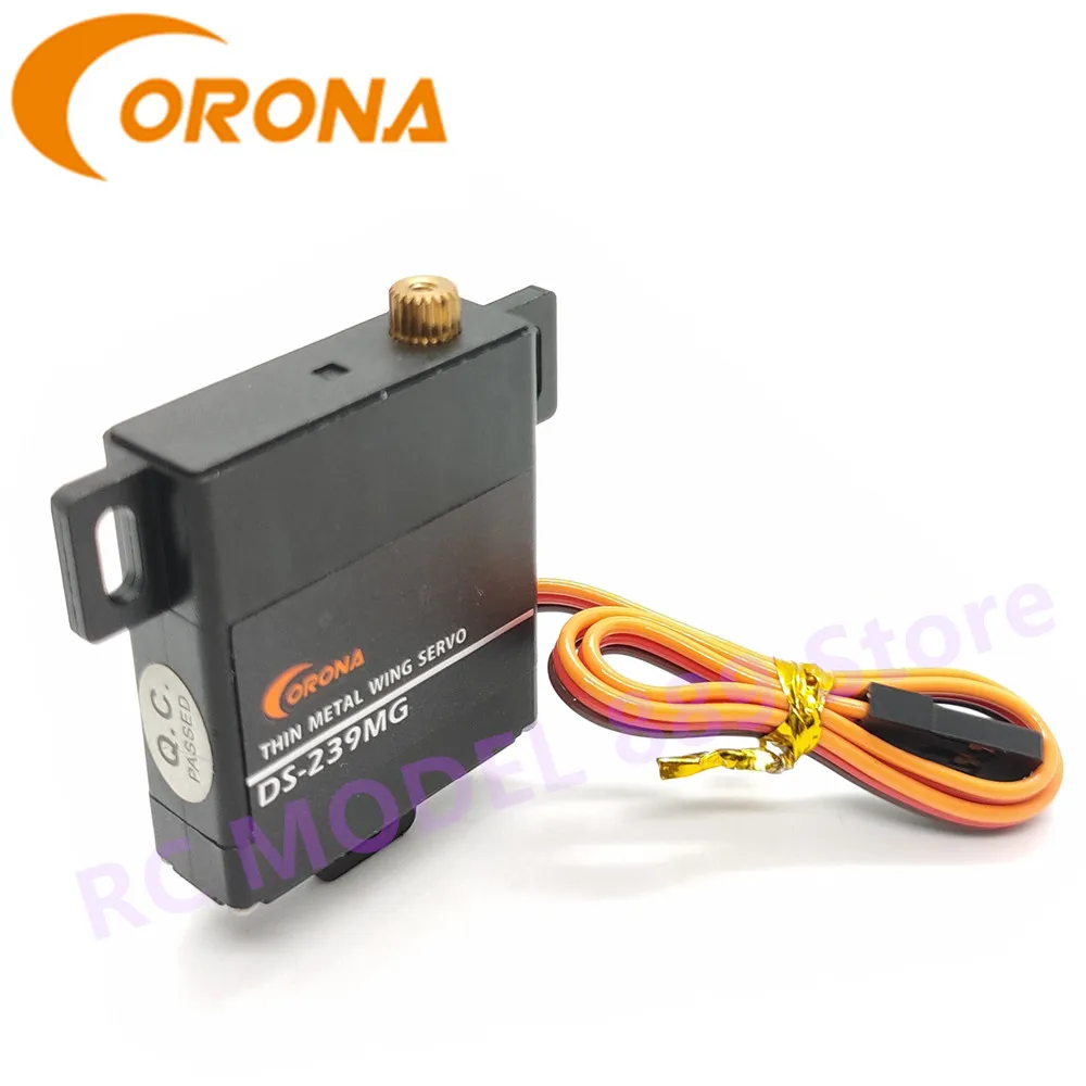 

Corona DS239MG DS-239MG Digital Metal Slim Wing Servo (Metal Gear) 4.6kg / 0.15sec / 22g RC Glider
