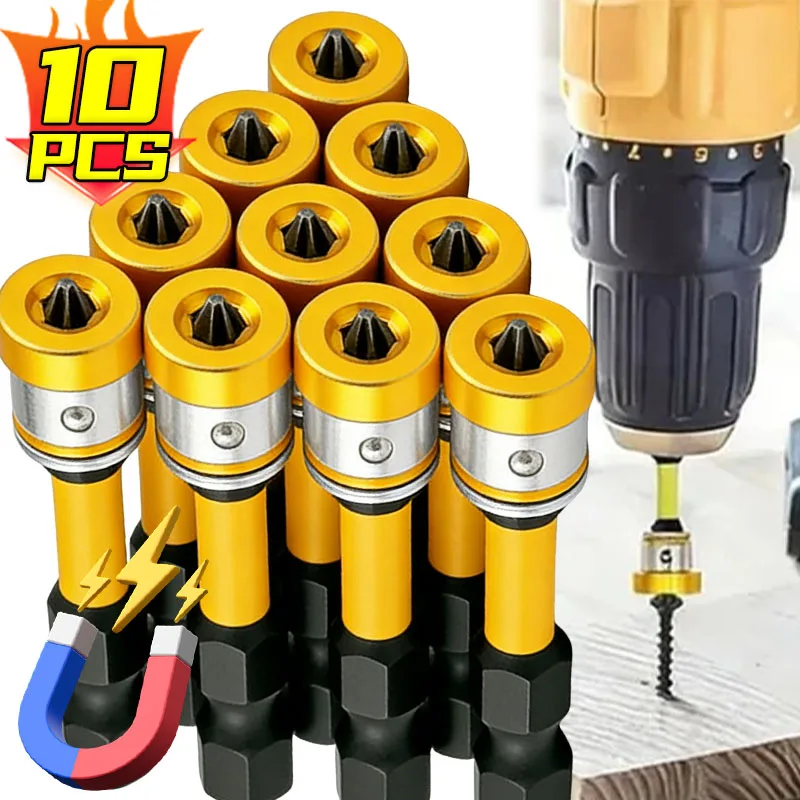 

Magnetic Cross Head Screwdriver Bits S2 Steel Drywall Screw High Hardness Hex Shank Locating Bit Impact Batch Head Drilling Bit