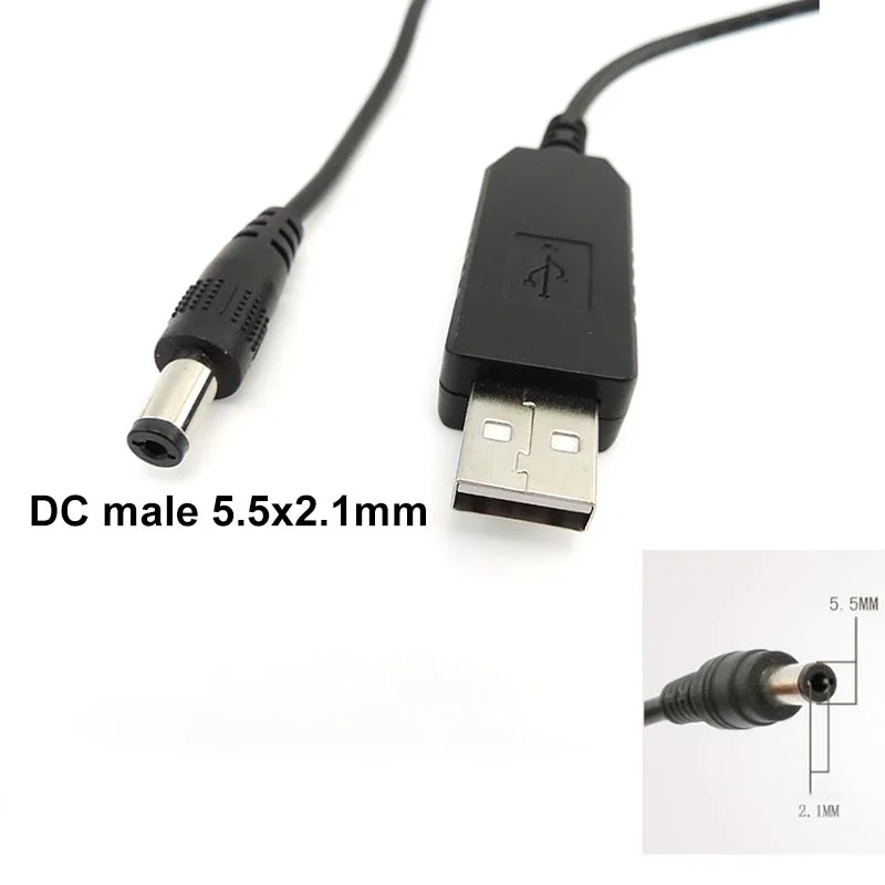 USB 5V to DC 5v 9v 12v 12.6V 8.4v usb mini 5pin type c MALE power boost line Step UP Module connector Converter Adapter Cabl p1