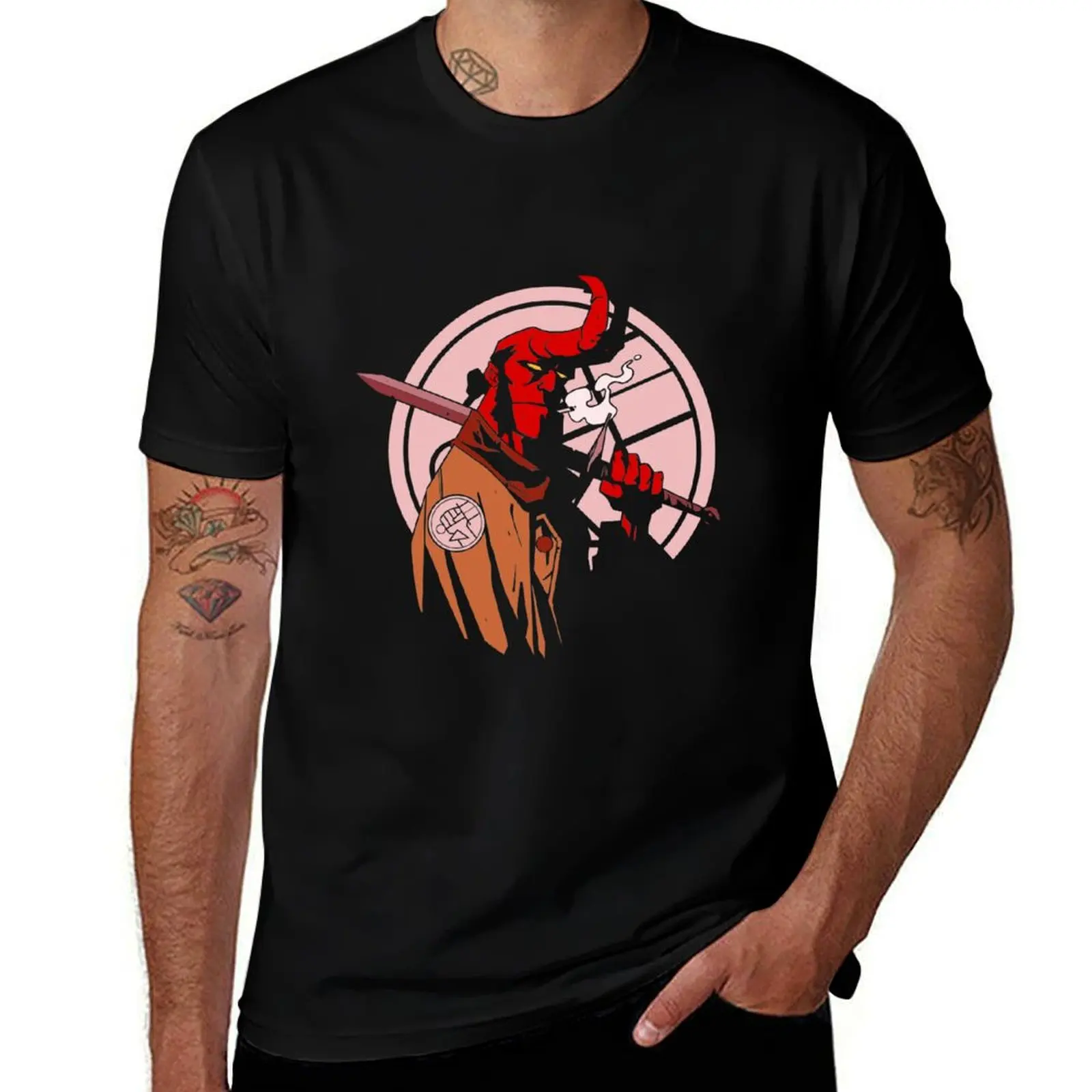 

Hellboy T-Shirt graphic t shirts hippie clothes cotton graphic tees mens graphic t-shirts pack