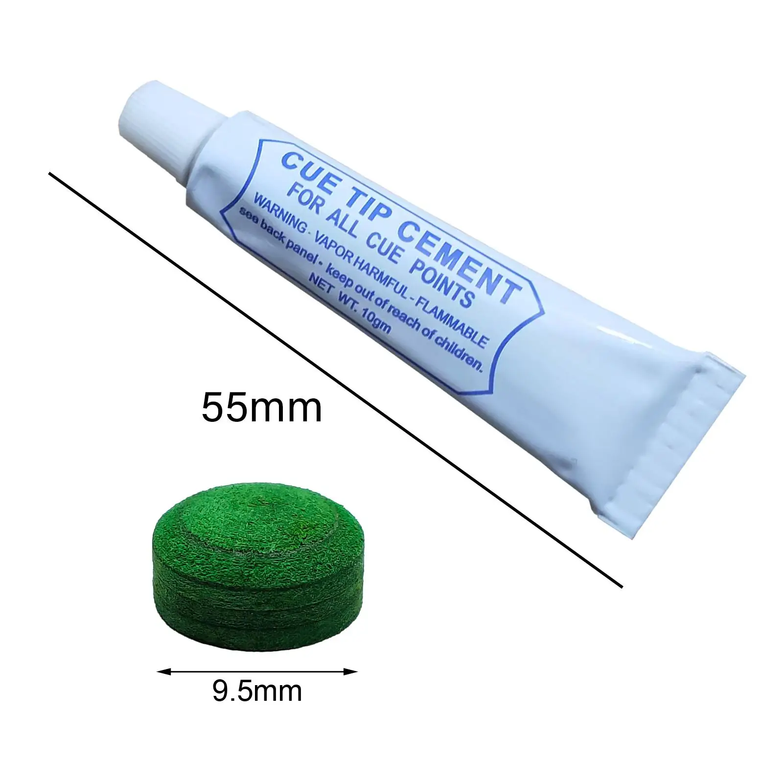 

Portable Pool Tip and Glue Cue Stick Repair Kit Multifunctional Billiard Accessory for Enthusiasts Beginners