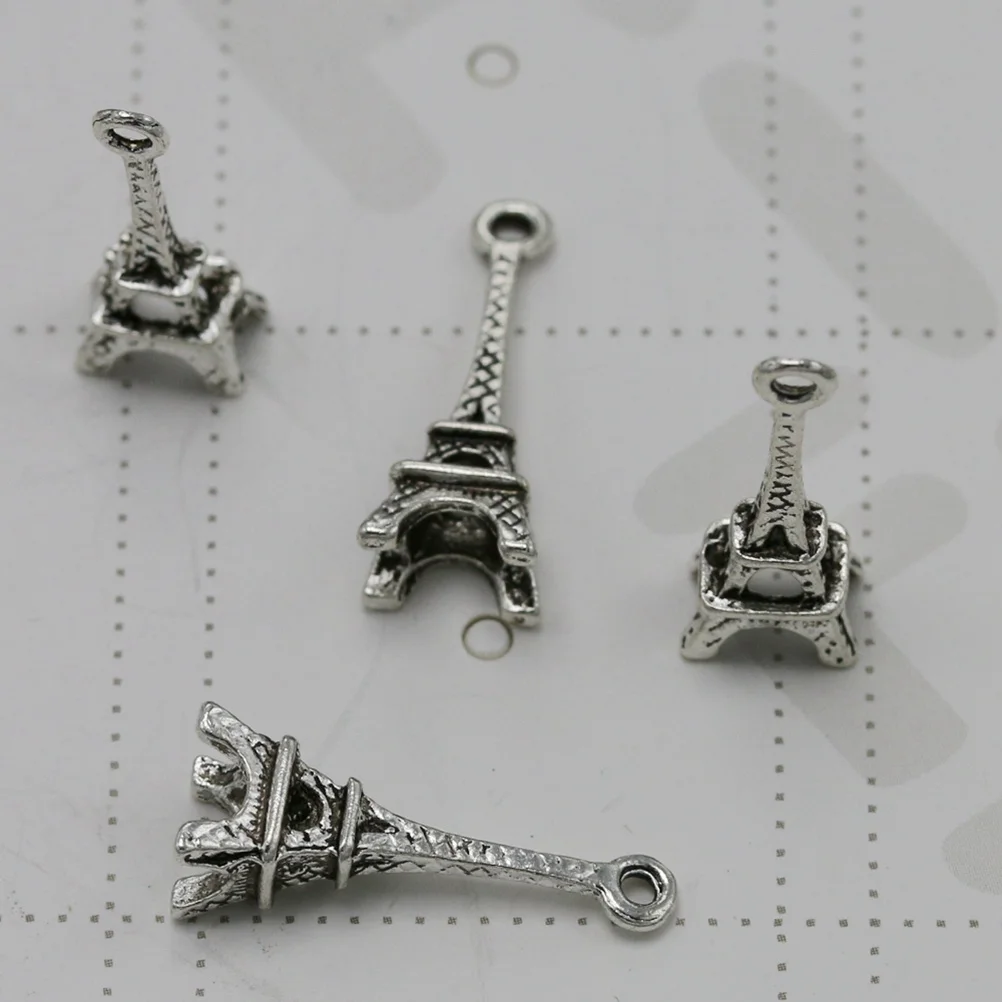 

50Pcs Alloy Pendant Charms DIY Necklace Bracelet Craft Supplies Unique Gift for Friends and Family Silver