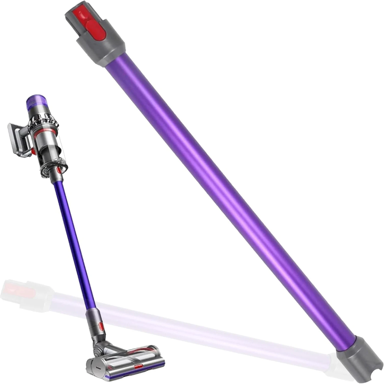 Tige télescopique adaptée aux aspirateurs à main sans fil Dyson V7 V8 V10 V11 V15, remplaçant la tige télescopique et le tube télescopique.