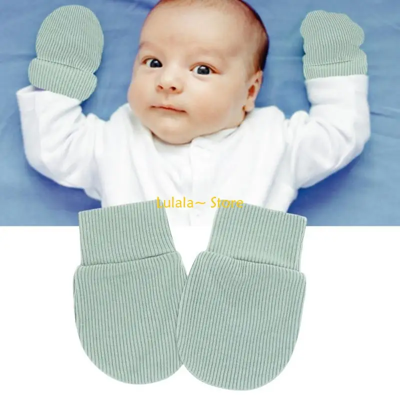 

Y4QA Cotton Gloves Newborns Mittens Baby Mittens Toddler Mitts for Boy Girl 0-1 Year