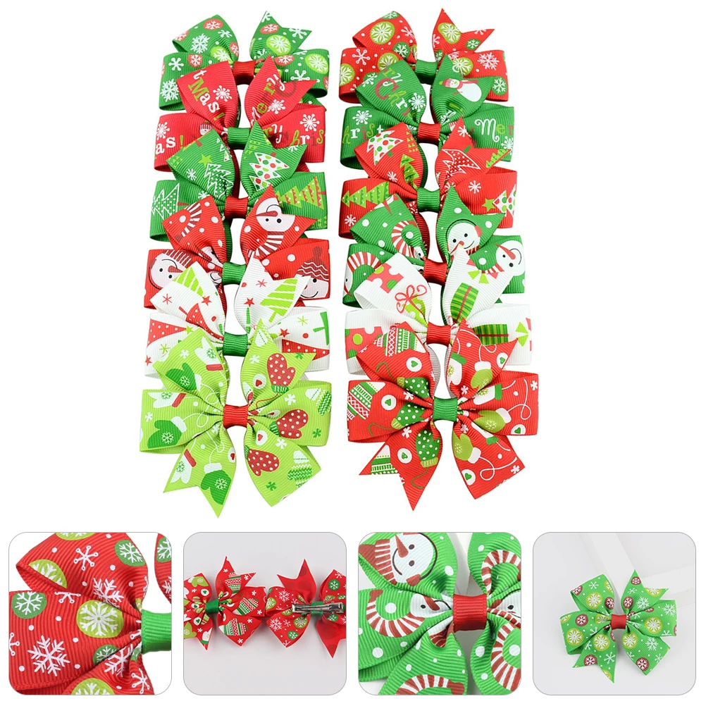 

Girls Bow Hairpin Kids Accessories Clips Iron Christmas Theme Hairpins Xmas Hair Clips Christmas Barrettes Bow Hairpins Kids