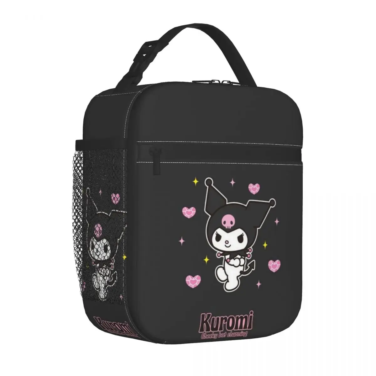 Personalizzato Kuromi Kawaii Anime Lunch Bag per le donne Thermal Cooler isolato Bento Box bambini scuola bambini Tote Bag a tenuta stagna