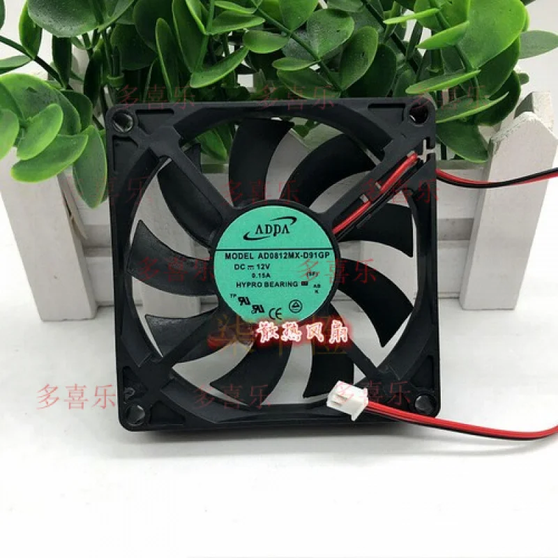 QQ مروحة تبريد عالية الجودة AD0812MX-D91GP 12V 0.15A 80*80*15mm #1