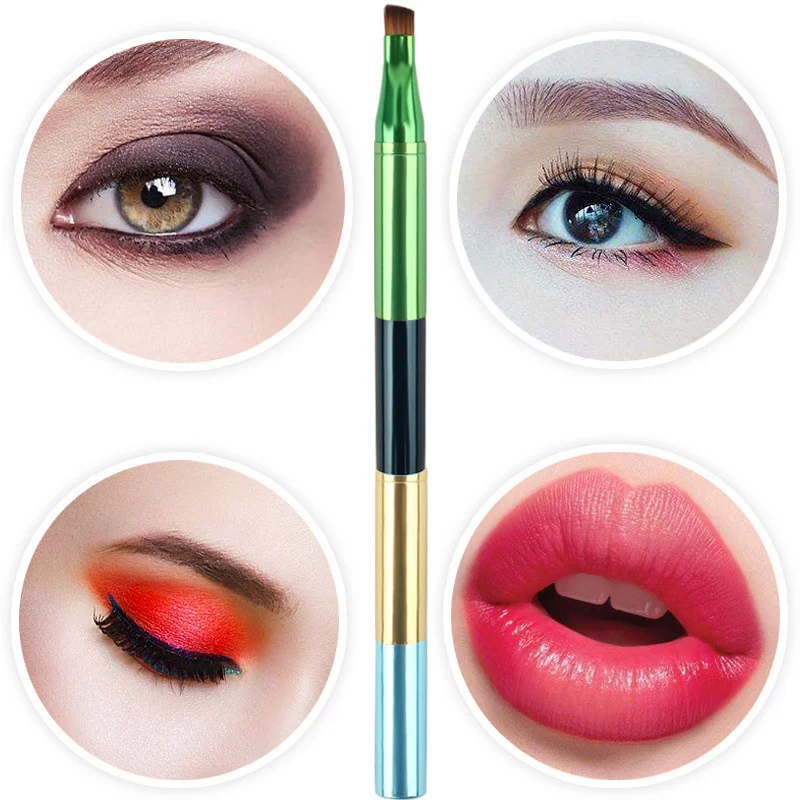 4 in 1 Makeup Brushes Set Detachable Lip Eyeshadow Brush Sponge Eyeshadow Brush Mini Eye Brush Powder Blush Brushes Tools Kit