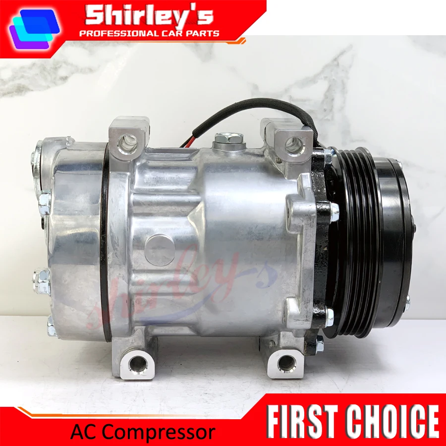 

For Sanden 7H15 7S15 709 SD709 SD7H15 NEW AC Compressor For CASE/New Holland/Ford 050408093001 50408093001 8173 84448669