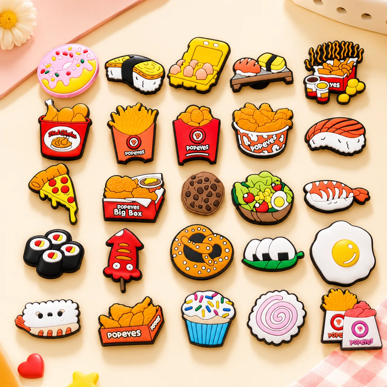 1/9/12pcs Cute Food Shoe Charm - Baby Food With Chicken review and price
