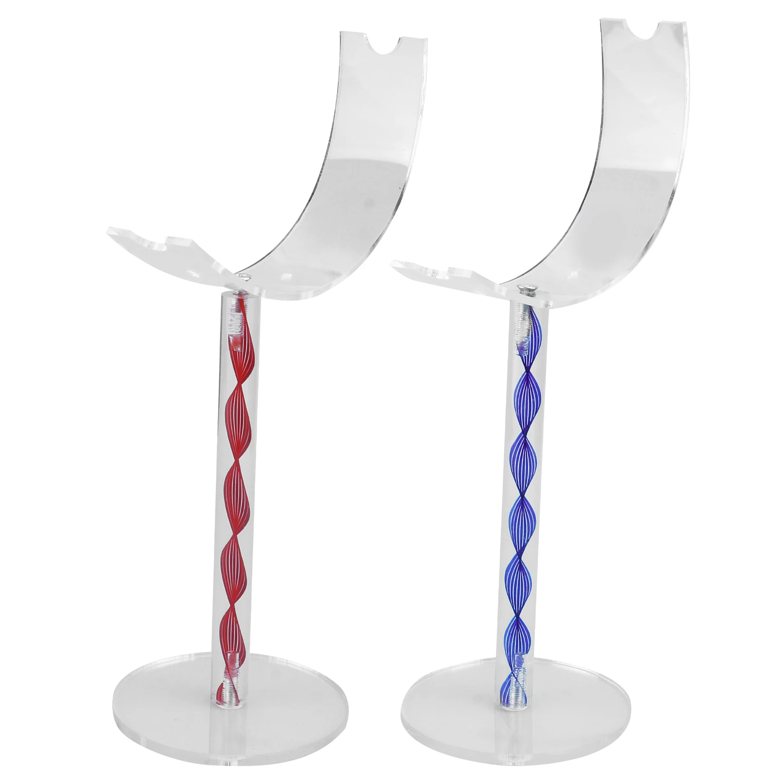 

2 Pcs Simple Shoe Storage Transparent Showing Shoe Storage Display Stand Rack Holder Showing Stand Shelf