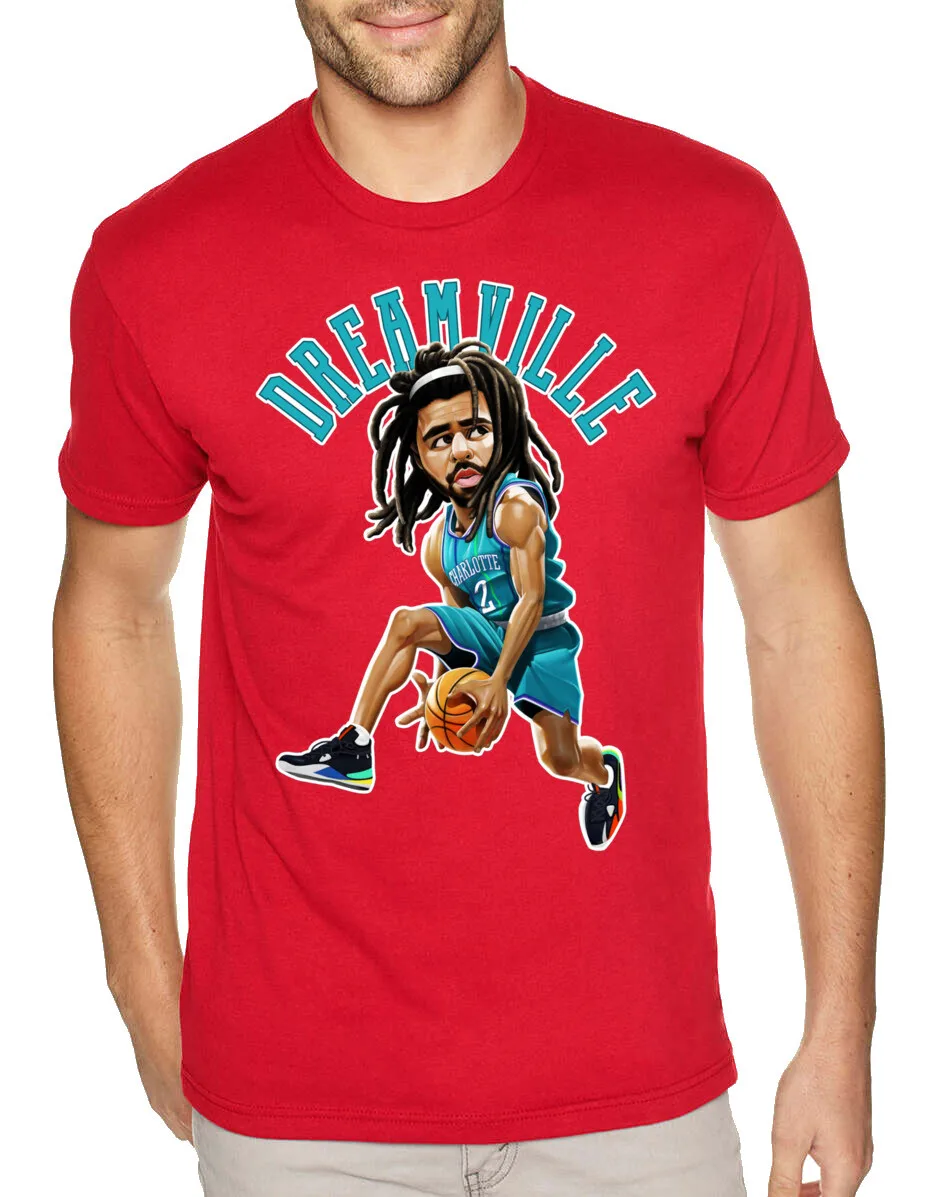 NEW Art Society SWOD J COLE DREAMVILLE RED Tee Shirt SMALL-6XLARGE LIMITED
