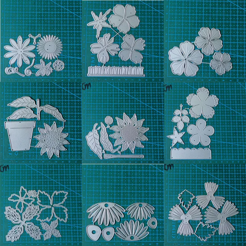 Blume Sonnenblume Metall Schneidwerk zeuge Form Scrap booking Dekoration Papier Handwerk Messer Form Klinge Stanz schablone Präge Schablonen