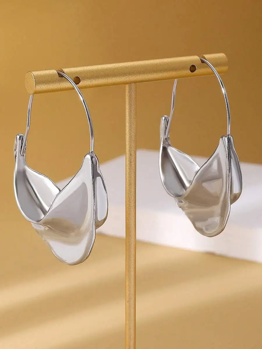 

Minimalist circular hoop earrings lightweight elegant design for everyday wear