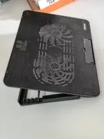 One Portable Notebook Laptop Cooling Pad with Heat Sink, Featuring Two Large Silent Fans, a Metal Panel, USB Power Supply, LED B - Image 4