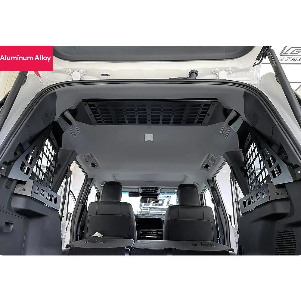 for Toyota Land Cruiser Prado J250 LC250 2024 2025 Rear Trunk Modular Storage Panel Shelf Debris Rack Organizer Aluminum Alloy