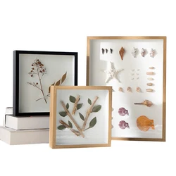 3D Photo Frame Shadow Box Frames, Hollow Bouquet Specimens Case for Crafts, Picture Frame, Memorabilia, 3-5cm