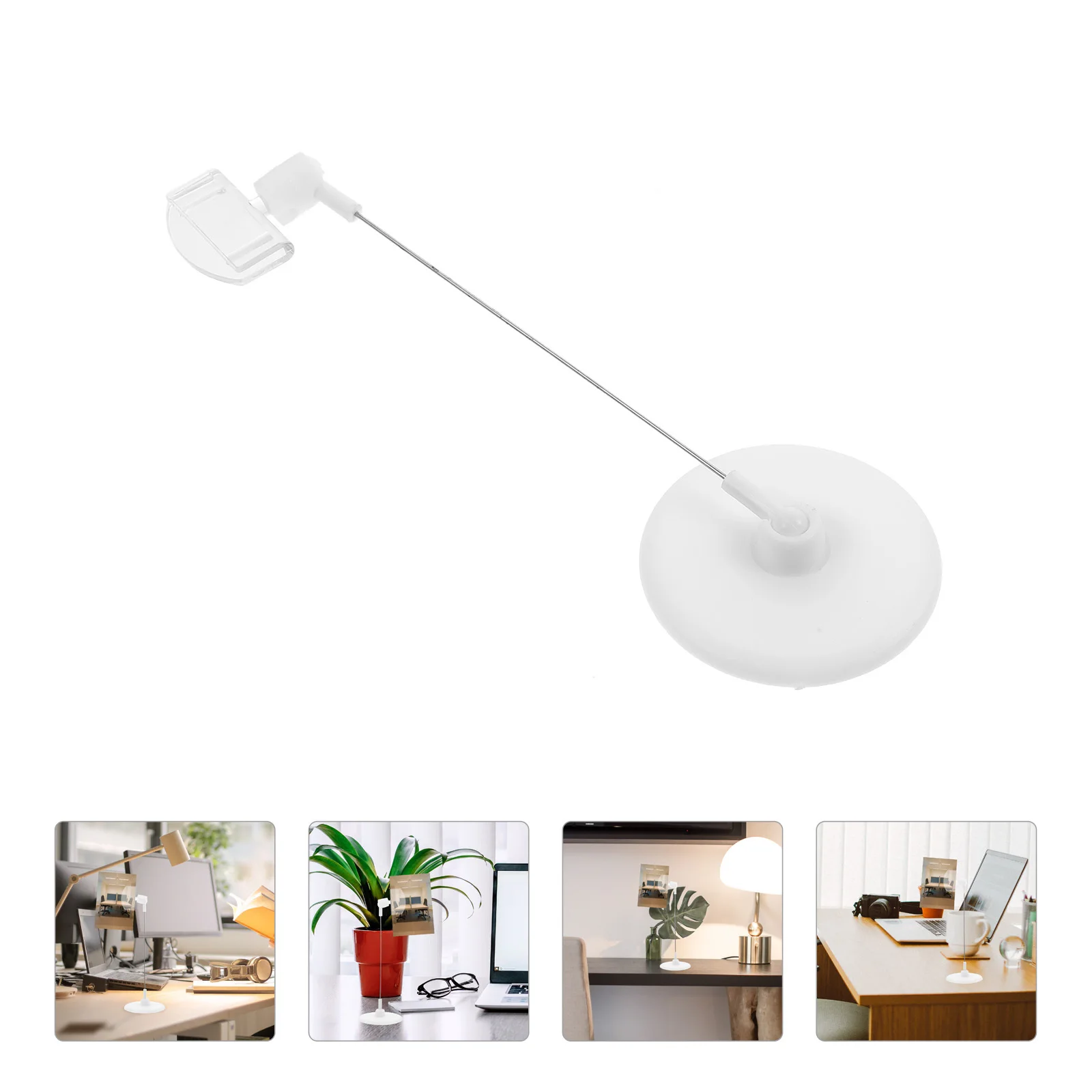 

6pcs Memo Clip Desktop Message Clips For Photos Cards Wedding Table Number Holder Compact Reusable Picture Stand Card Holder