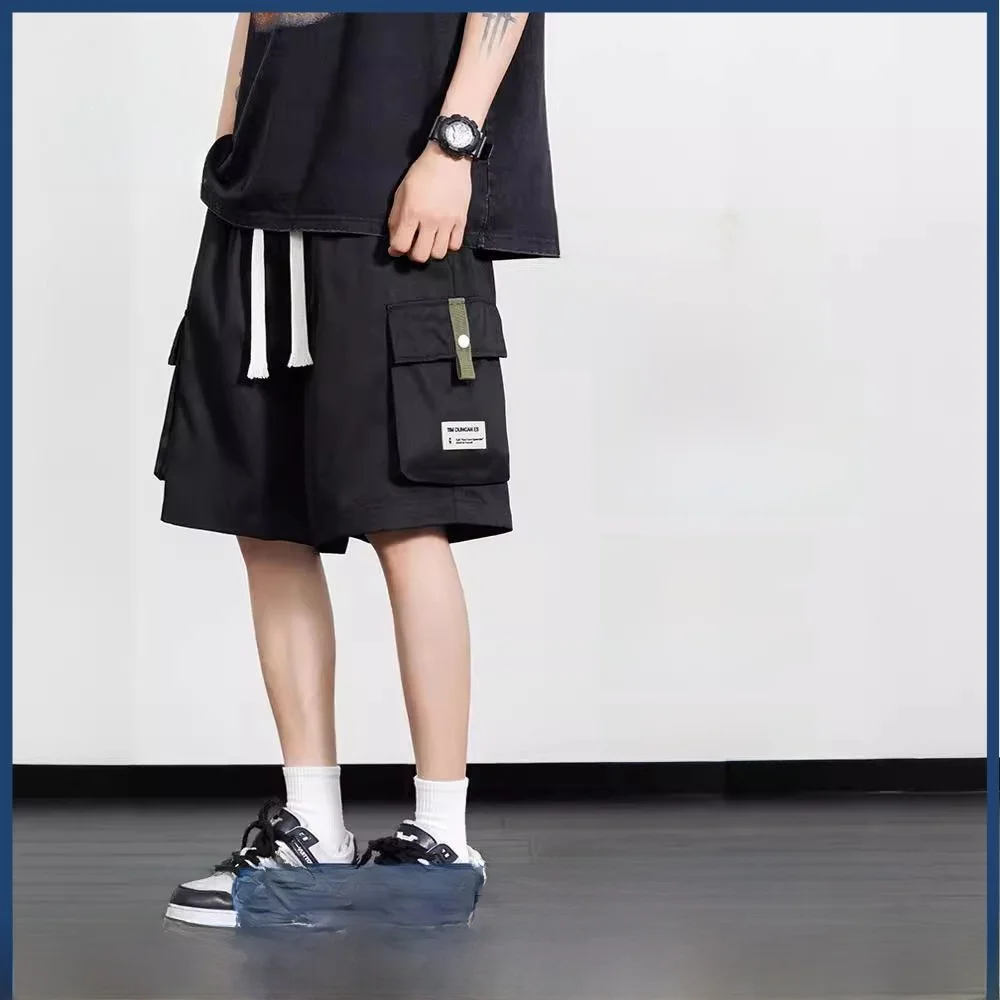 

Ice Silk Men's Workwear Shorts Summer Thin Loose Casual Mid-Length Sports Pants Teenage Fashion Active Style Chinese Production