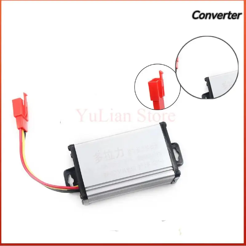 3-Wire Electric Bicycle Motorcycle 48-72V Power Converter Output 12V-10A Transformer Inverter