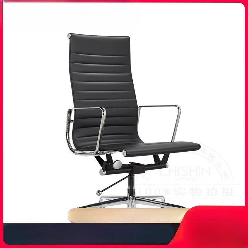 Office Boss Cowhide Computer Conference Staff Swivel Negotiation Front Desk Reception Leather Chair