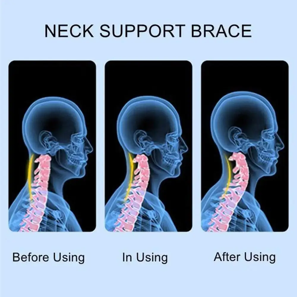 Adjustable Neck Support New Portable Men Women Sponge Neck Cervical Collar Office Household Pain Relief Brace Neck