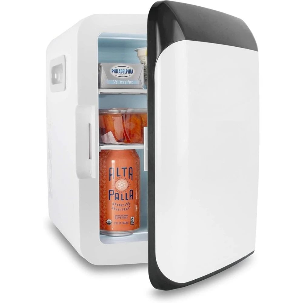 Mini refrigerador portátil, refrigerador e aquecedor, refrigerador pequeno, 10L, 12V