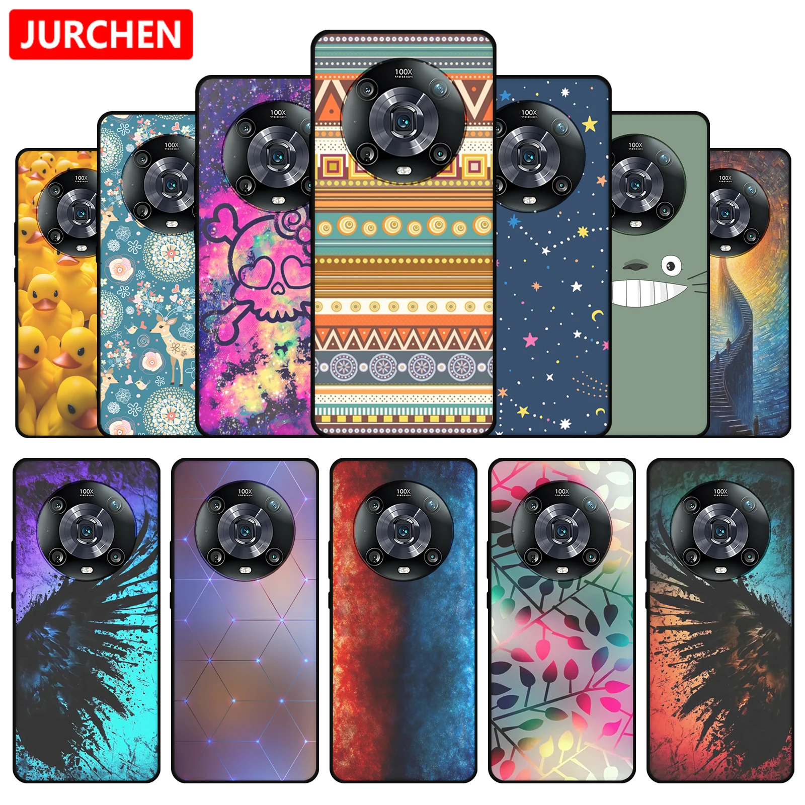 Silicone Cases For Huawei Honor Magic4 LGE-AN00 Cartoon Pattern For Honor Magic 4 Lite Pro 4Pro 4Lite 5G LGE-N19B ANY-LX1 Cover