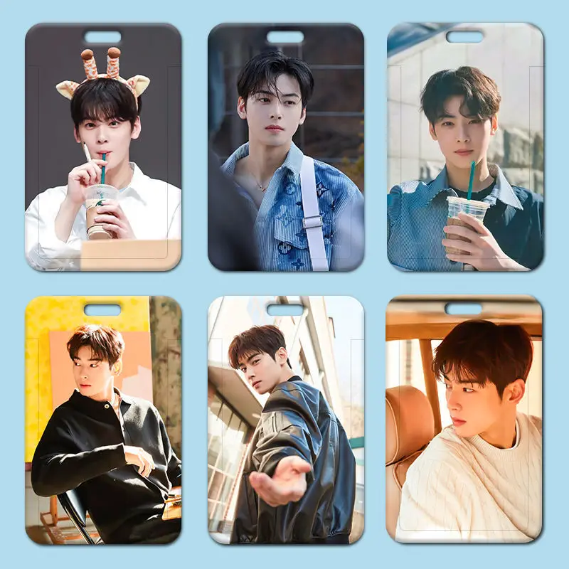 New Cha EunWoo Plastic sliding cover lomo card work card sleeve