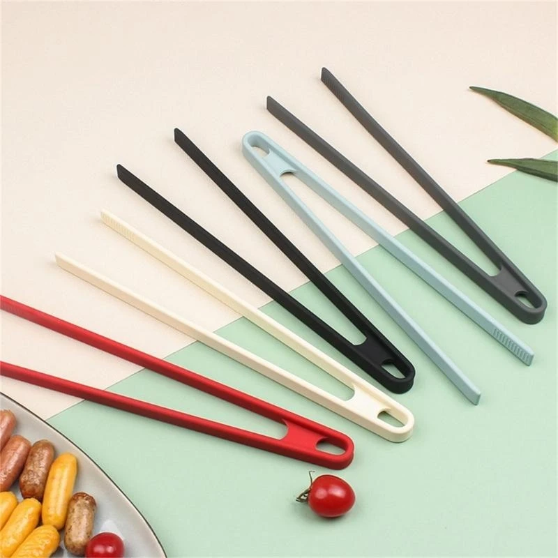 L9be Salad Tong Nonslip Silicone Clamp Clamp Clamp BBQ Salad Tool
