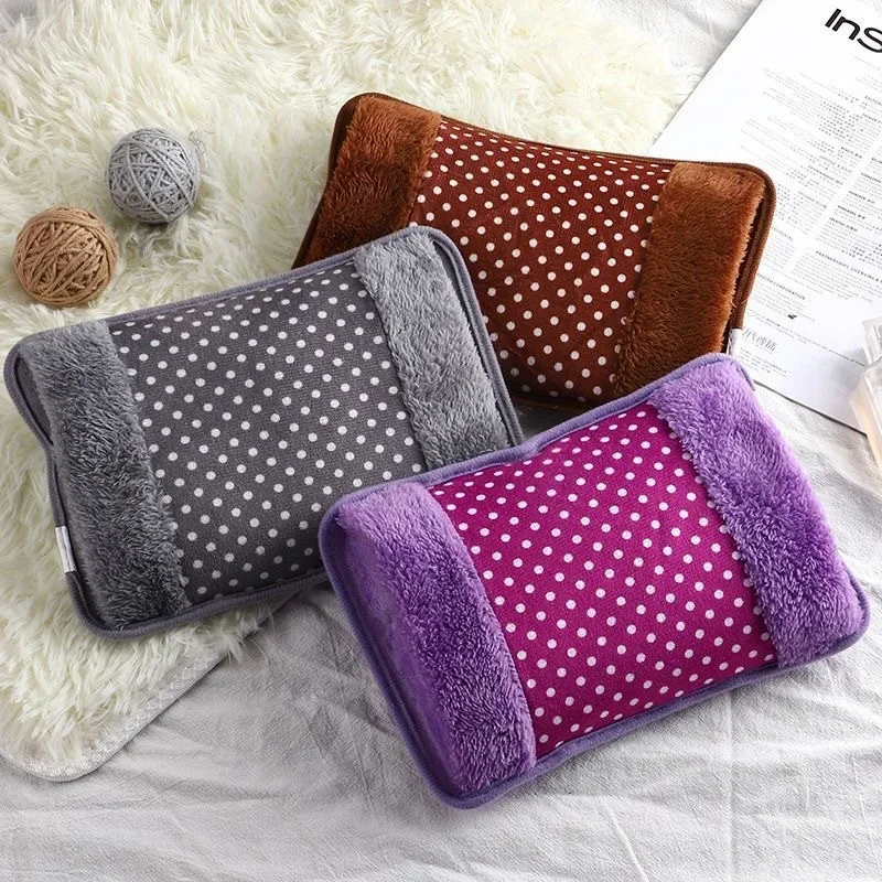 

Rechargeable Hot Water Bottle Cute Electric Hand Warmer EU Plug Reusable Hot Compress Bag Heating Pad Hand Pocket Warmer