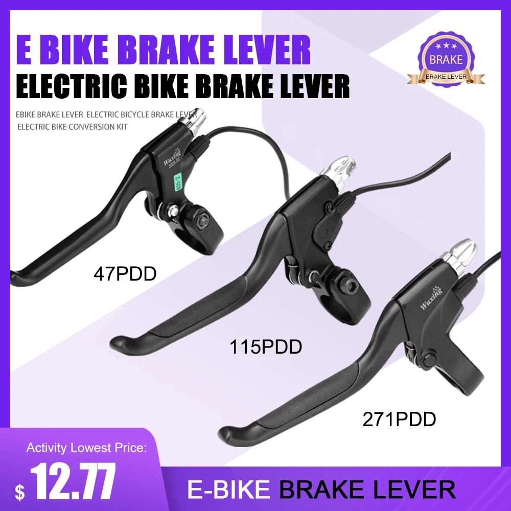 

Тормозной рычаг для электровелосипеда WUXING 115PDD / 47PDD / 271PDD для комплекта для переоборудования электронного велосипеда 12 В-72 В с SM / водонепроницаемой вилкой ﻿