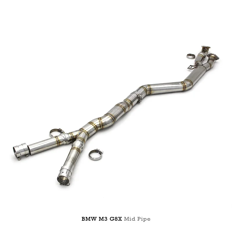 Mid pipe For BMW M3 G80/G8X 3.0T 2021-2023 Stainless Steel 304 Exhaust Pipe Car Exhaust System